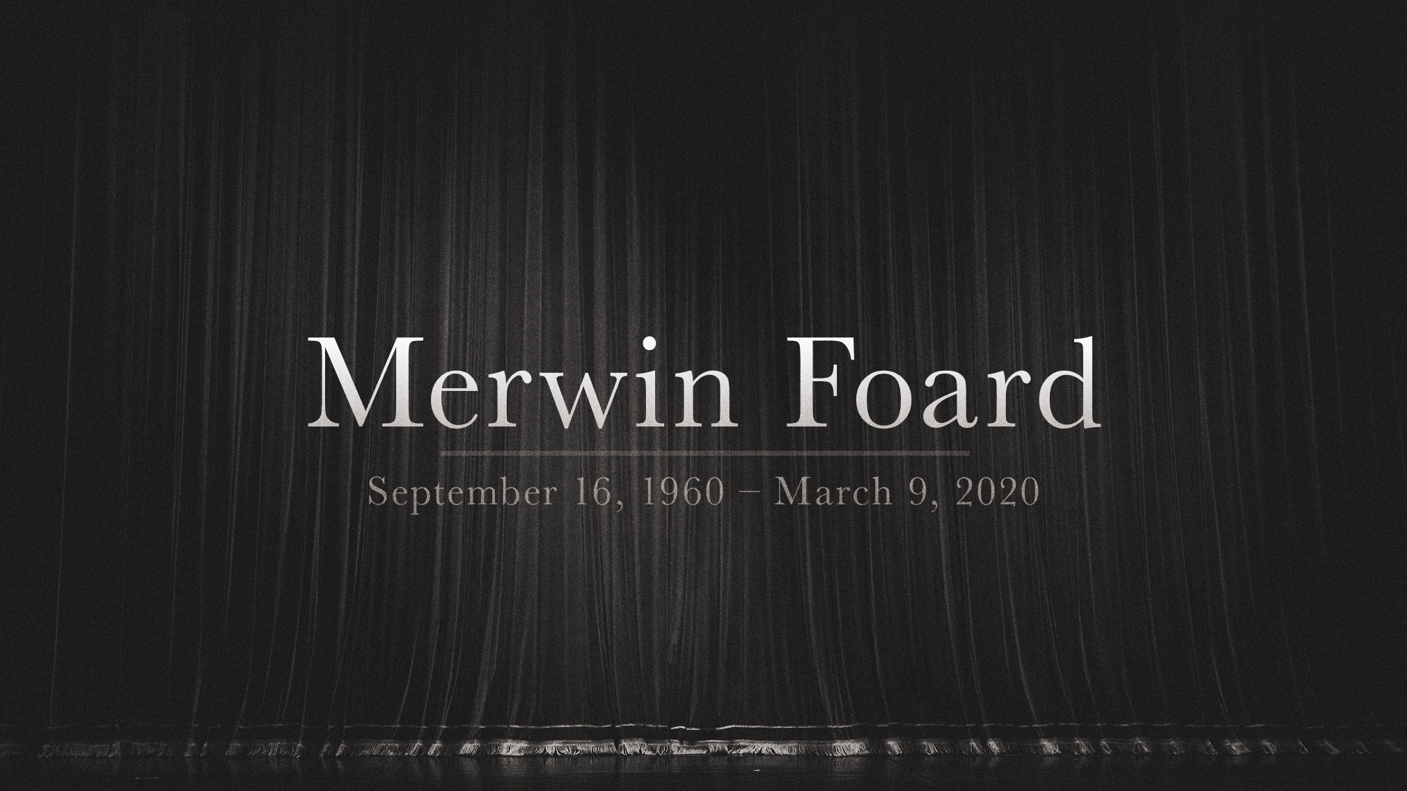 Prolific Broadway Standby Merwin Foard Dies At 59 Playbill Merwin foard is known for his work on the hunchback of notre dame (1996), pocahontas (1995) and aladdin and the king of thieves (1996). prolific broadway standby merwin foard